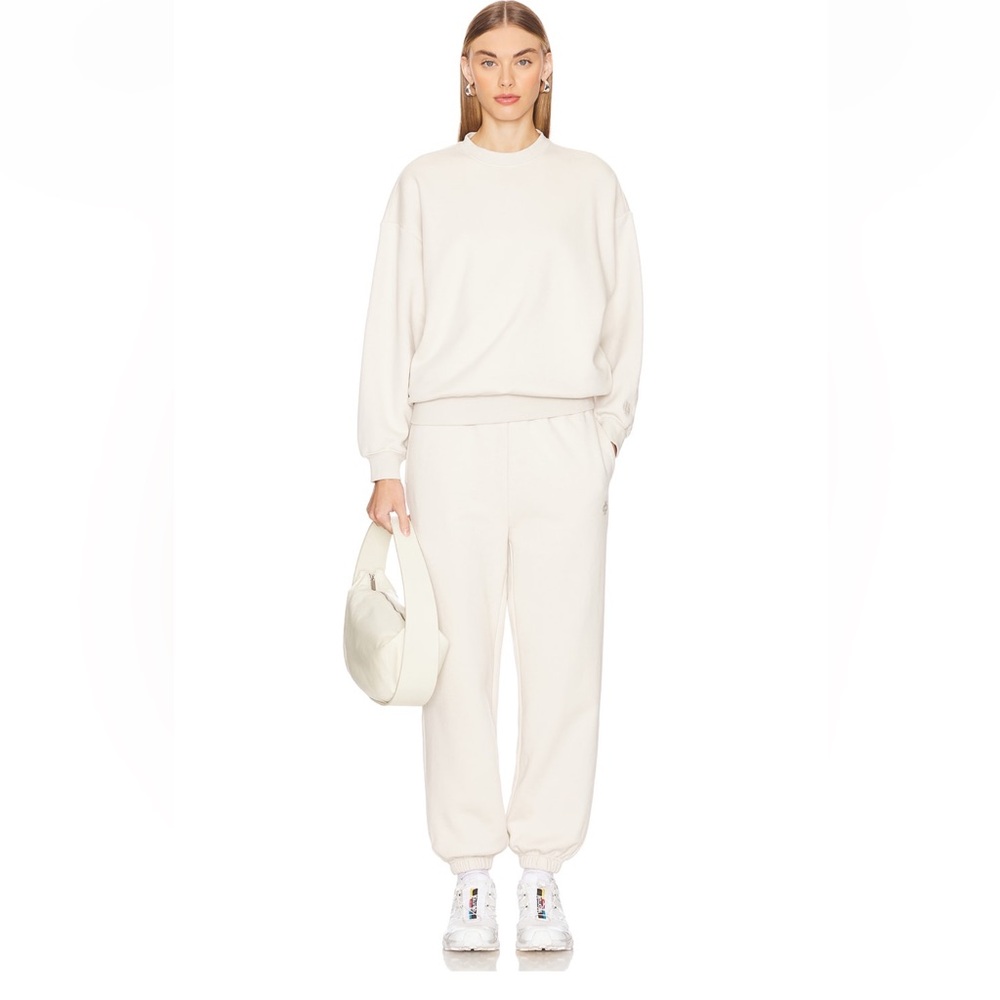Wellbeing + Beingwell Ayla Sweatpant in Rainy Day White